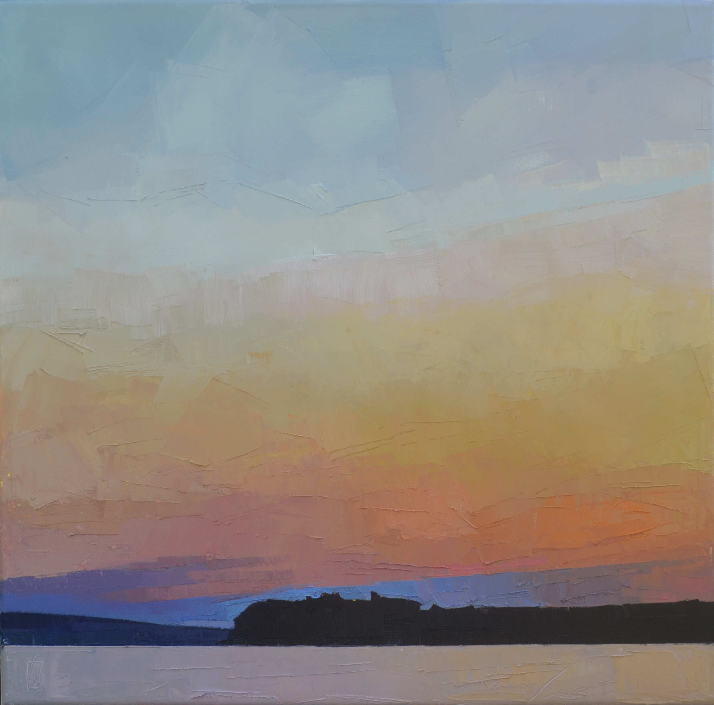 Courage (for RBG) 20 x 20 oil on linen sold NW Barrett Gallery