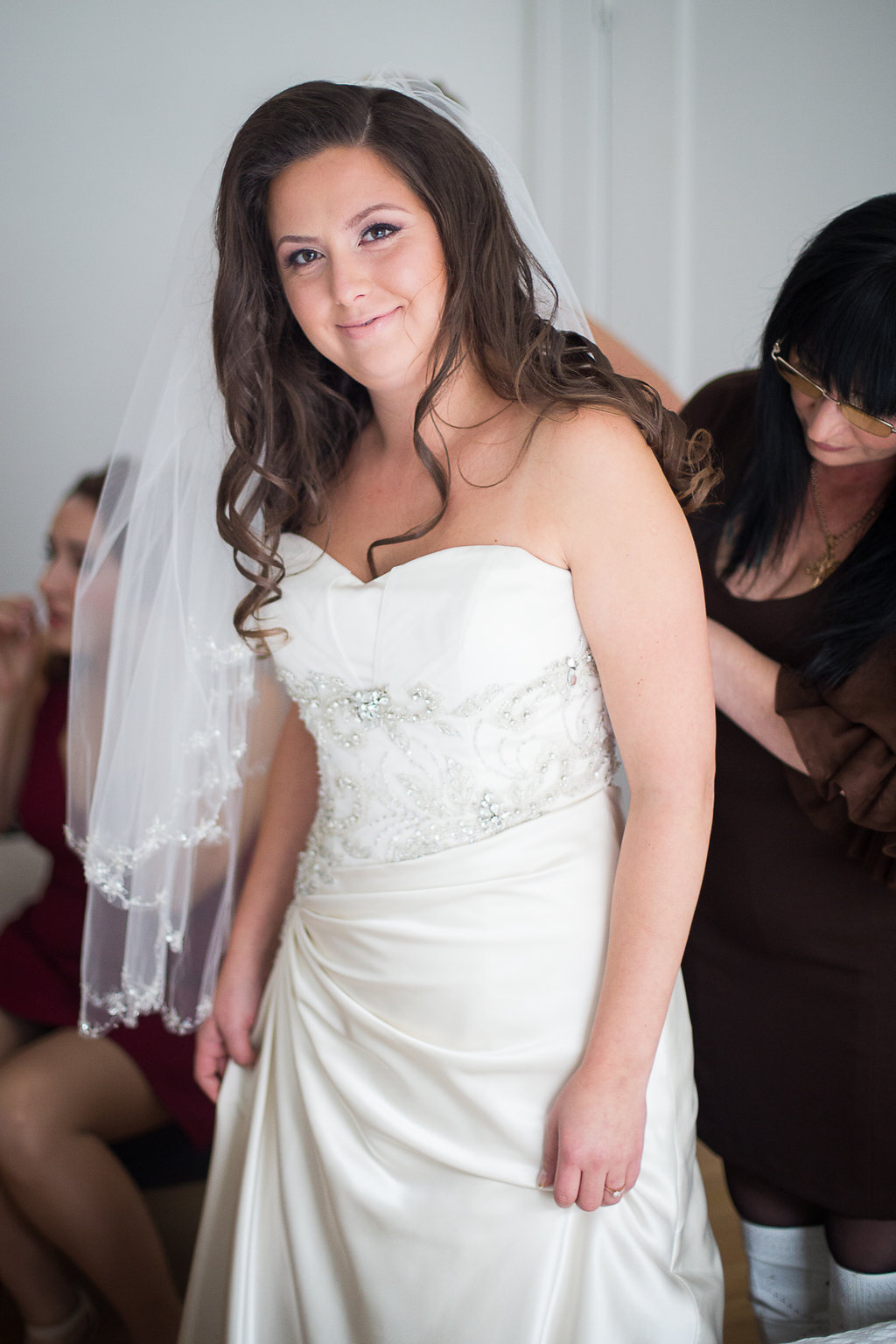 bride getting ready Mariage Montreal Wedding