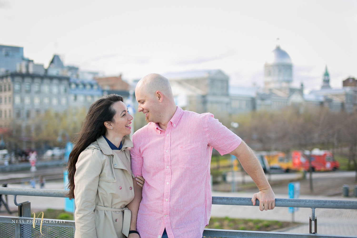 Adelina & Dan Engagement Photos Old Port Montreal with white dog By Ness Photography Wedding and Engagement Photographer 130.jpg