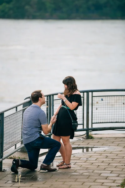 Surprise proposal in montreal old port clock tower by ness photography 3.jpg