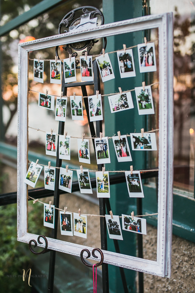 polaroid station at at Forest and Stream club wedding  by Ness Photography