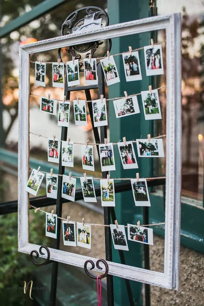 polaroid station at at Forest and Stream club wedding by Ness Photography