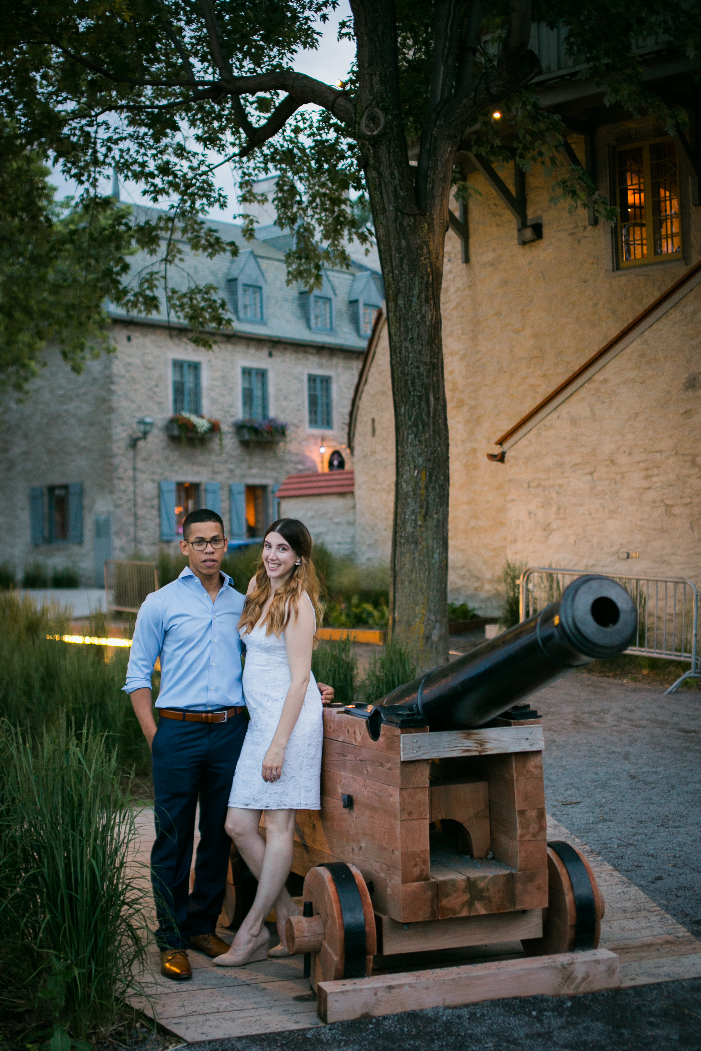 Vieux Old quebec engagement photos at sunset by Ness Photography.15.jpg