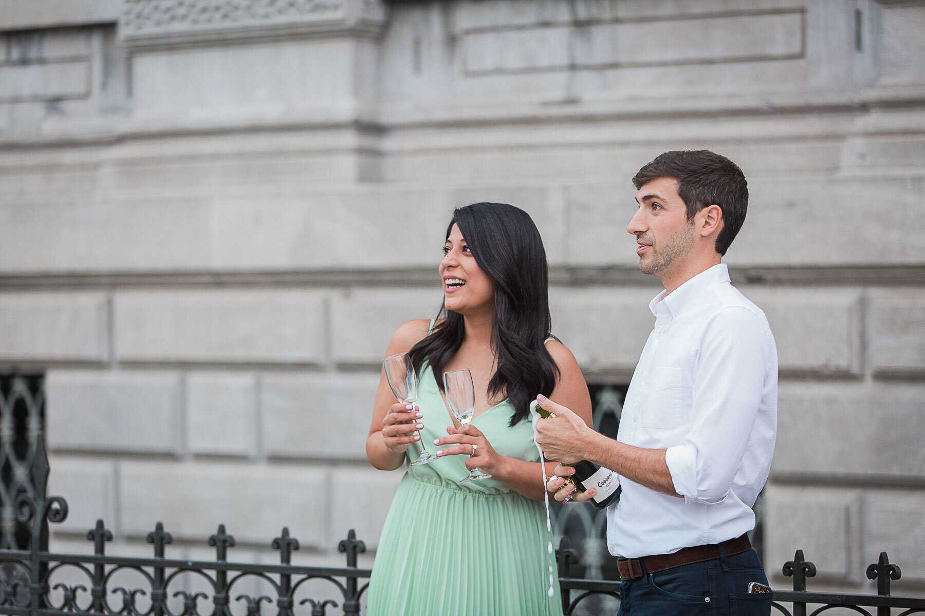 montreal old port surprise proposal engagement shoot