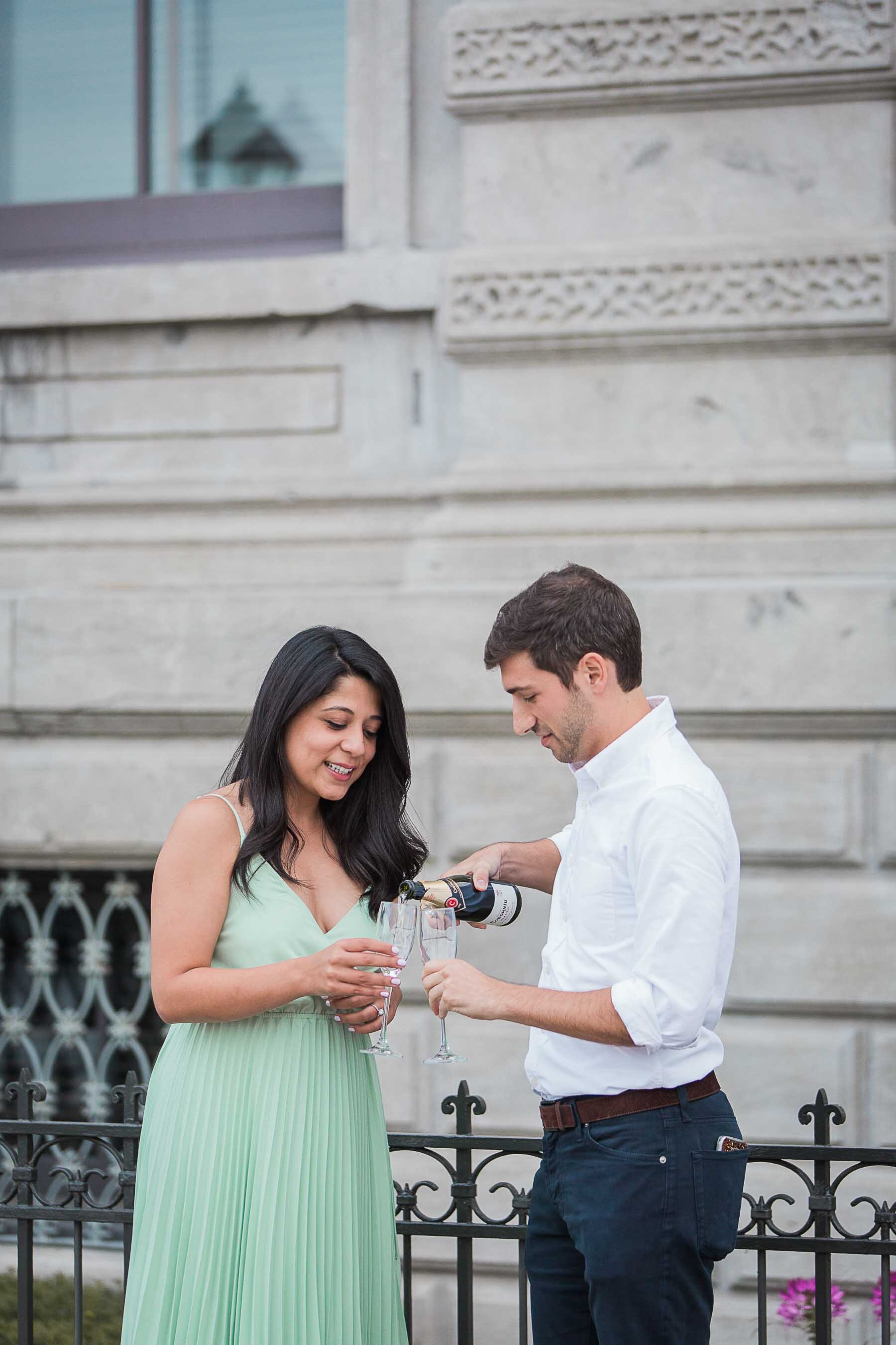 montreal old port surprise proposal engagement shoot