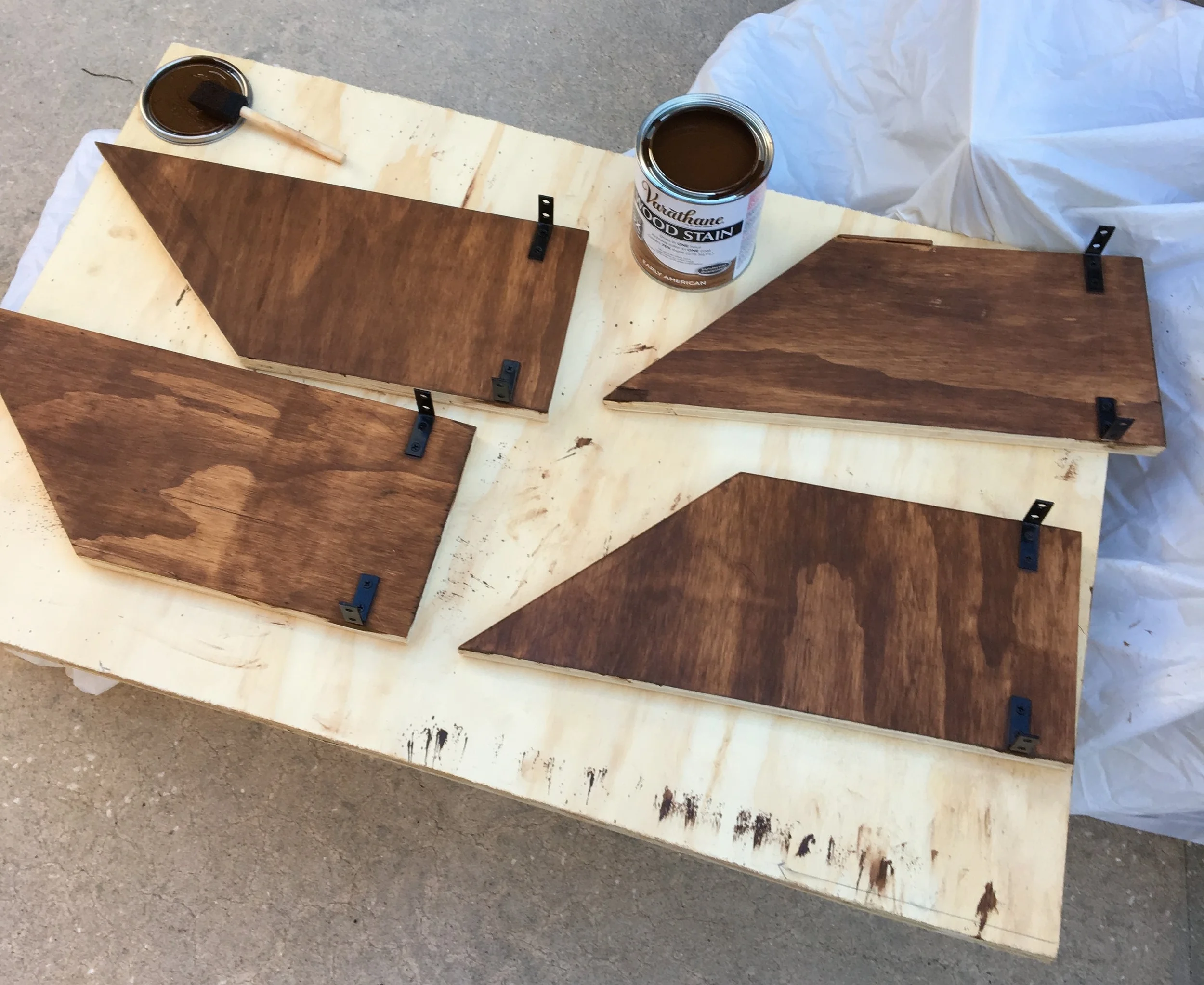 Staining process.