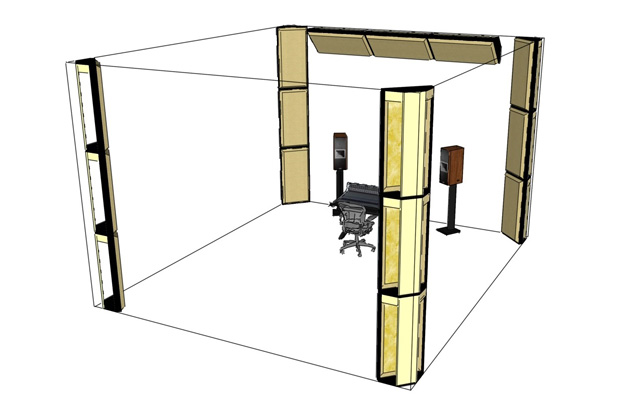 Arqen diagram of Bass Trap positioning and design