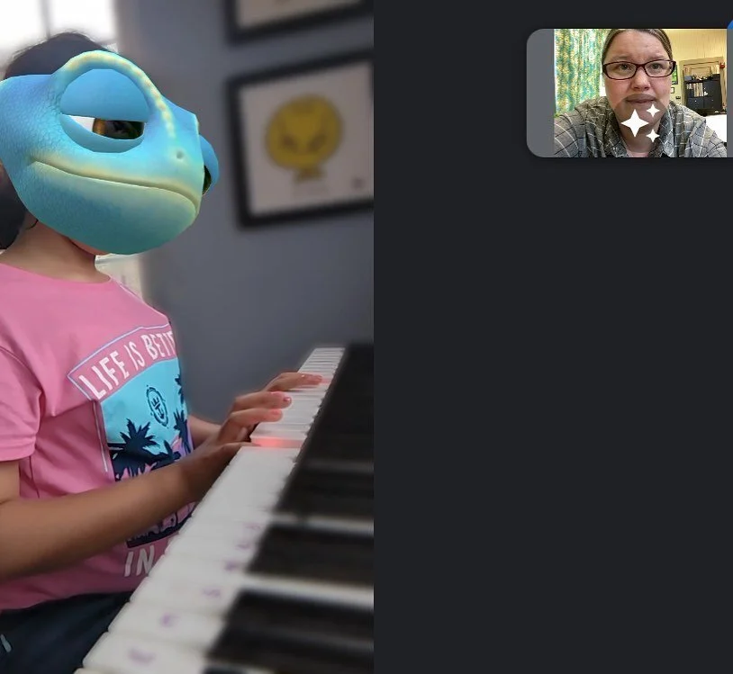 One thing about in-person lessons is that nobody&rsquo;s a lizard, log, reindeer, or jellyfish.