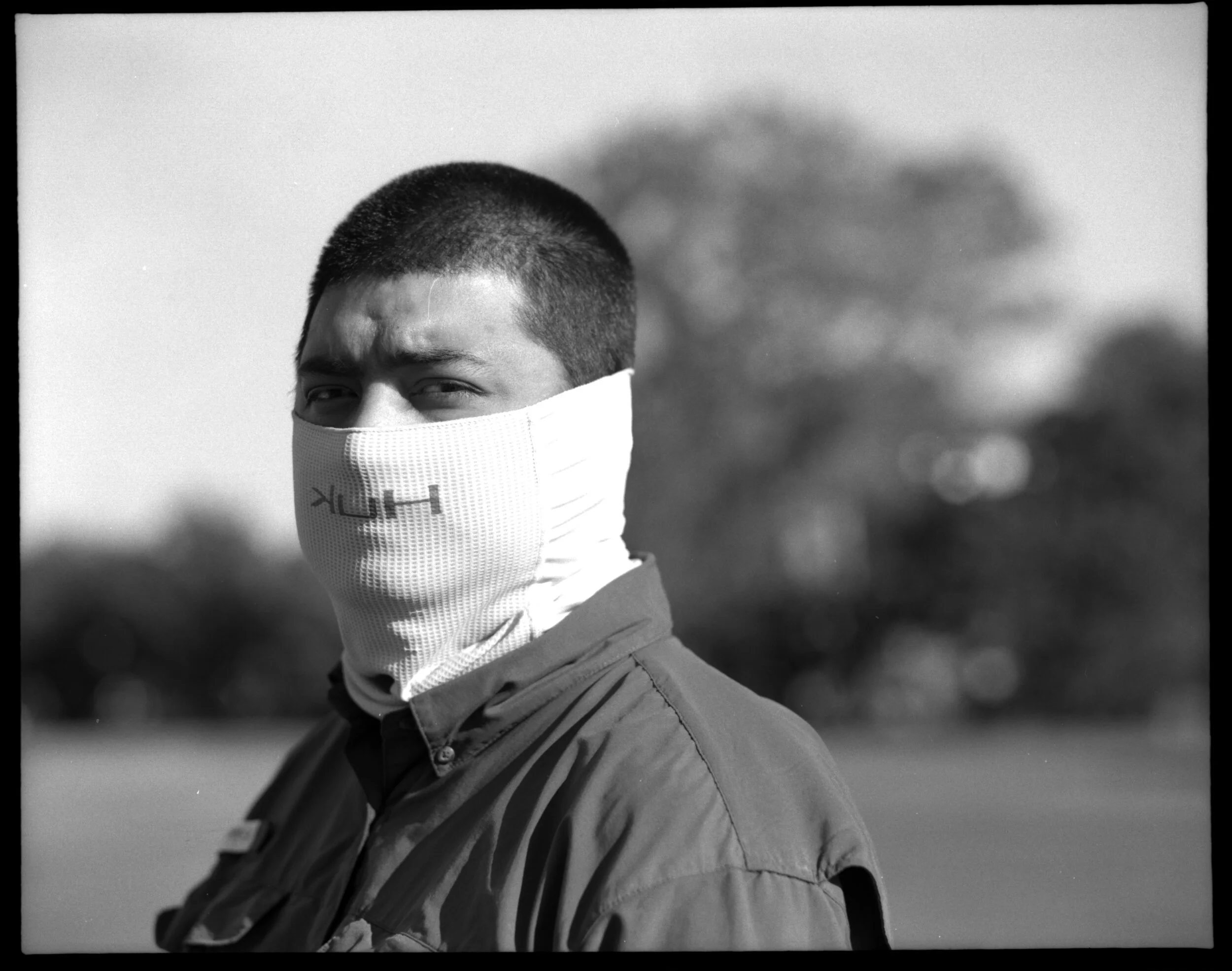  Jorge Carrizalez, 27, wears a fishing face mask outside of Aldis grocery store in Kileen, Tx on April 19, 2020. “With the shortage of masks going on, I think it‘s best if they are saved for medical professionals," Carrizalez said. 