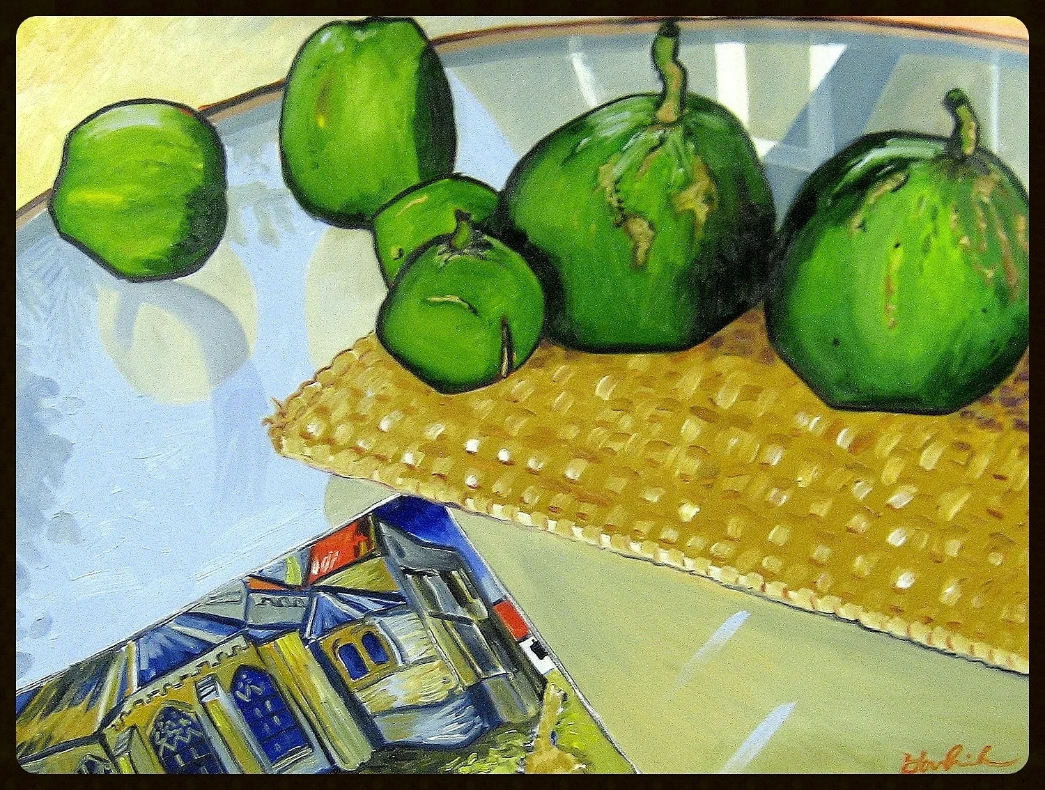   Papayas &amp; Placemats    30x40 &nbsp; &nbsp; &nbsp; &nbsp; &nbsp; &nbsp; &nbsp; &nbsp; &nbsp; &nbsp; &nbsp; &nbsp; &nbsp;(click on upper right to display fullsize)  