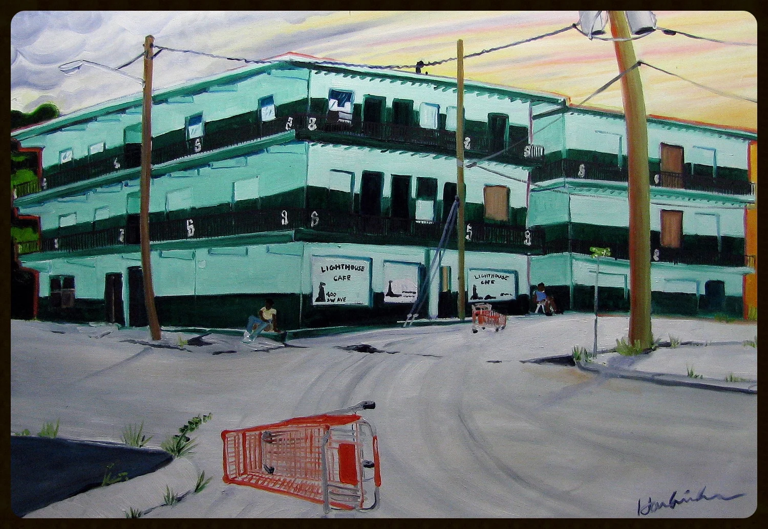   Belle Glade 45th st .  Lighthouse Cafe    30x40  