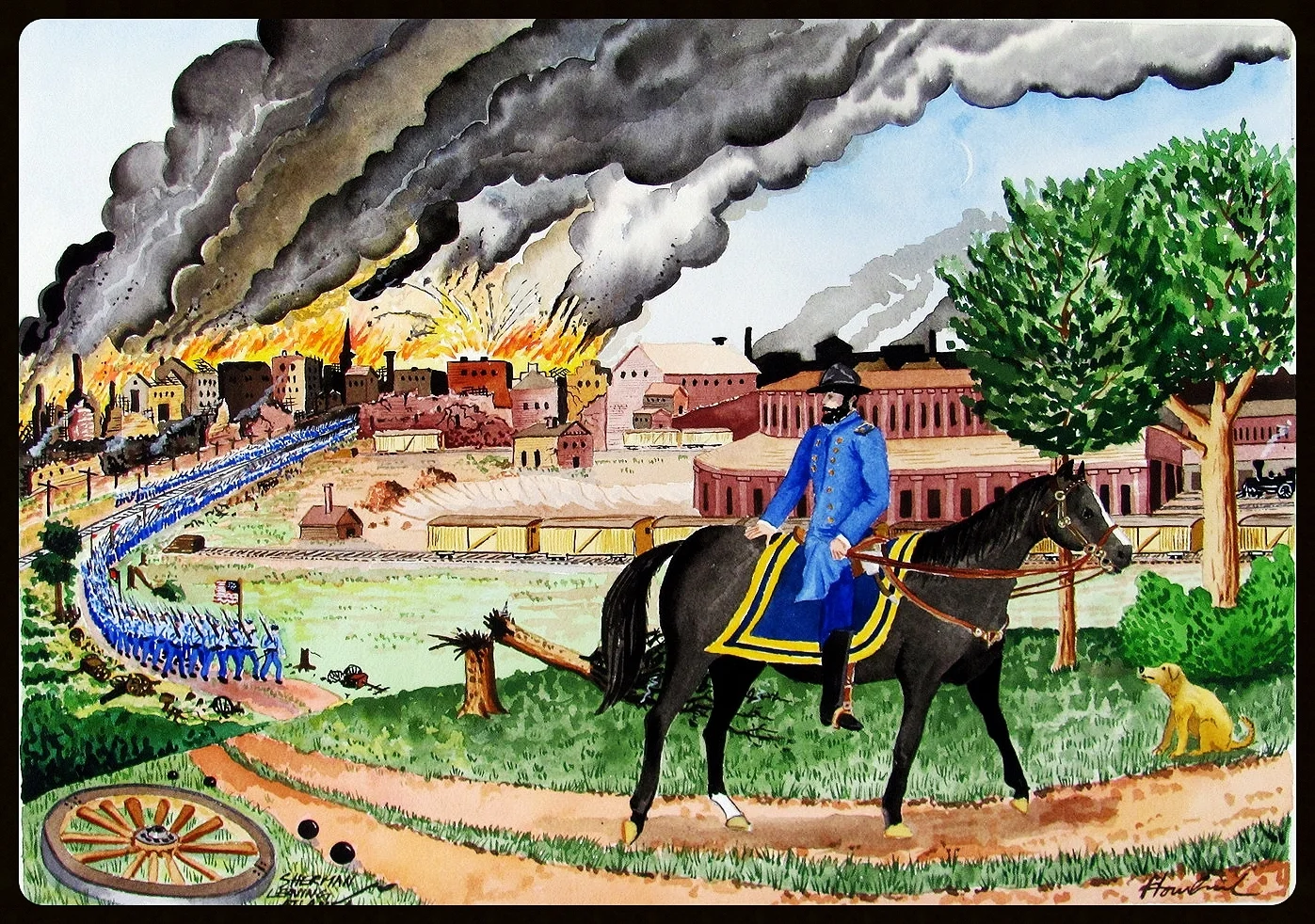   Sherman leaves Atlanta    22x30  