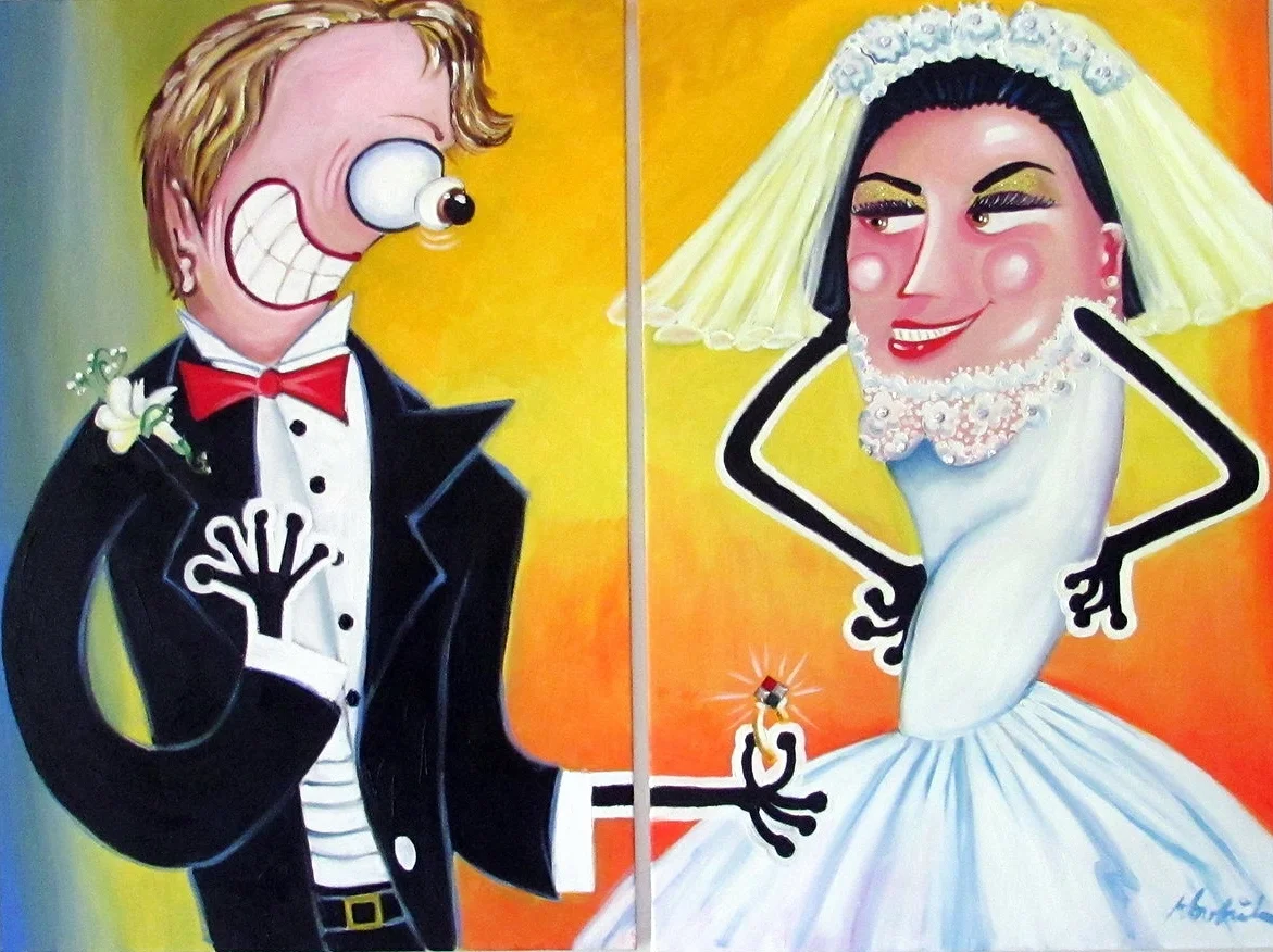   With This Ring..    Dyptich &nbsp;48x72  