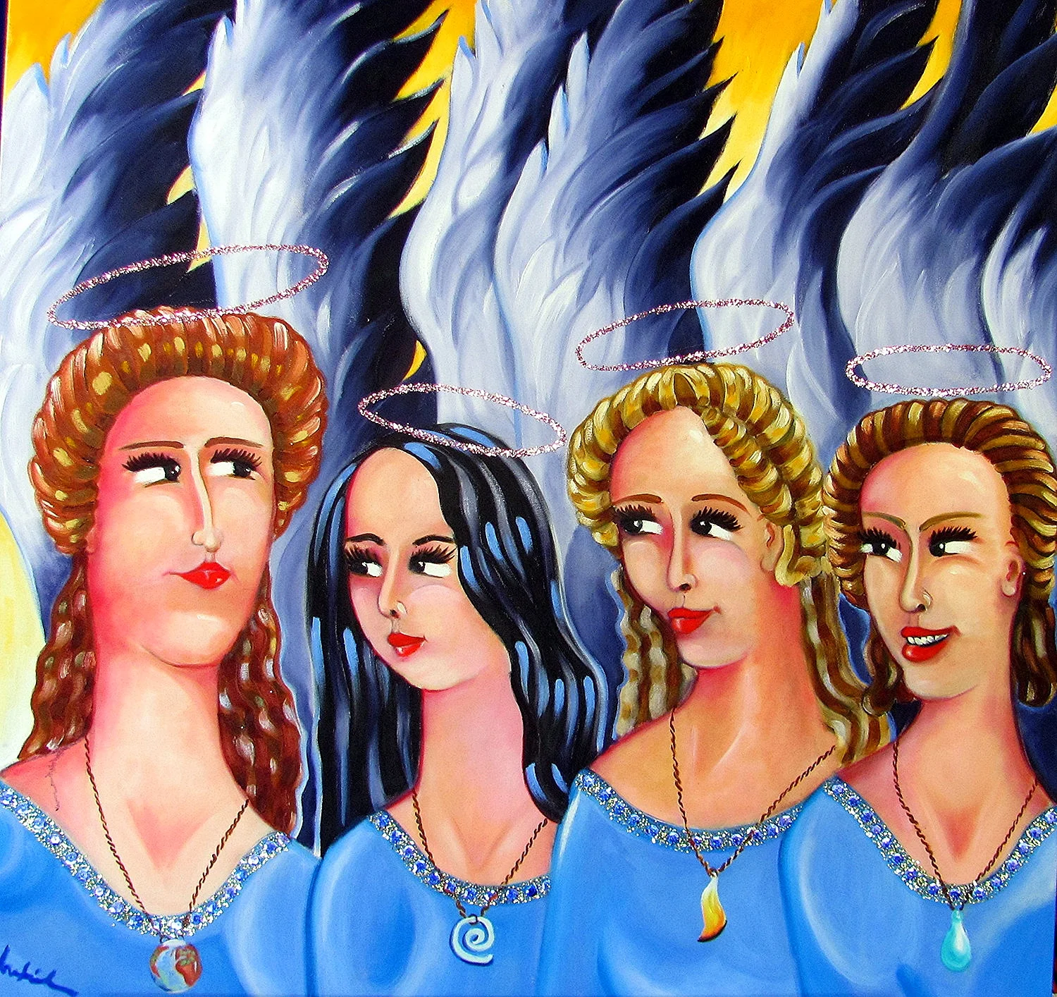   Earth, Air, Fire, Water    42x42  