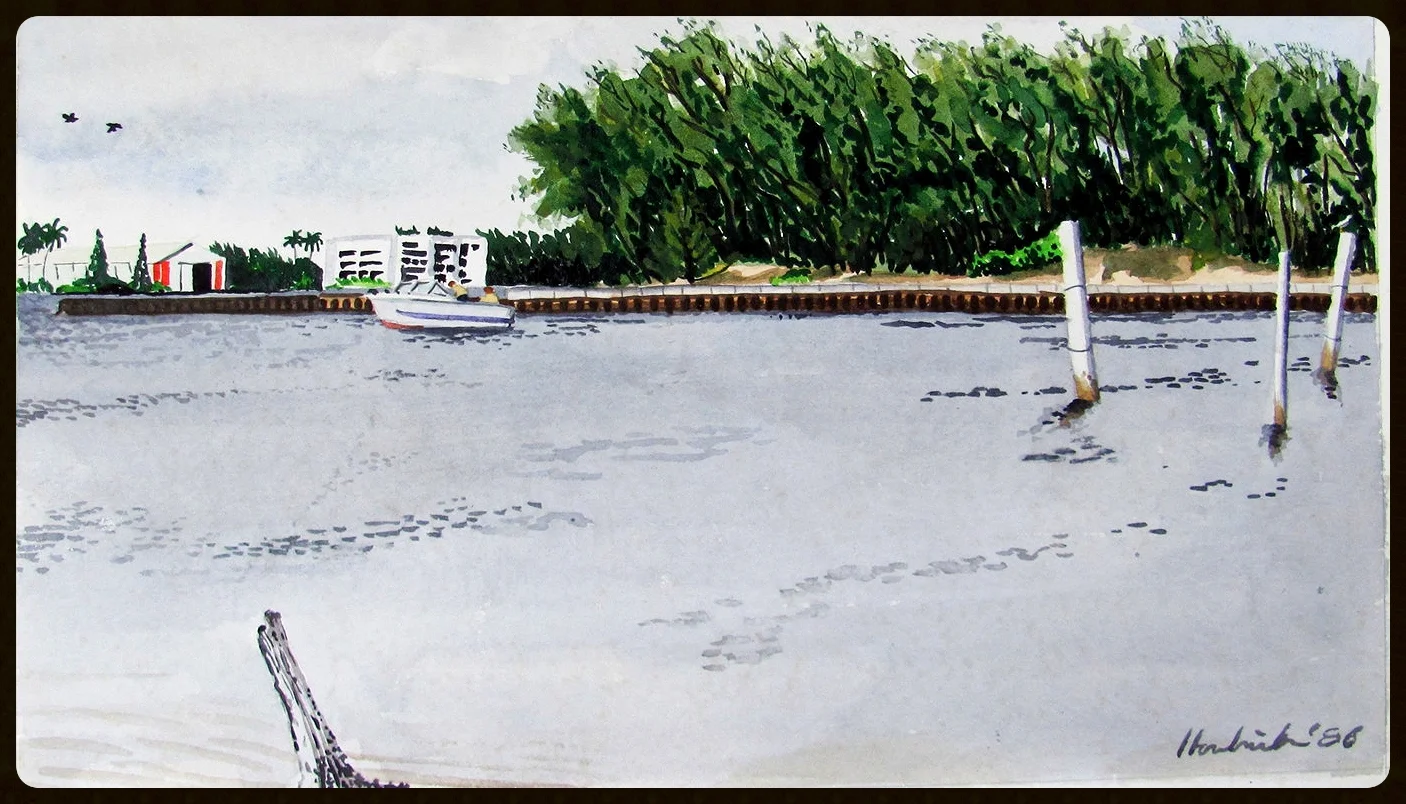   Boynton Inlet    8.5x11.5 &nbsp;plein aire  