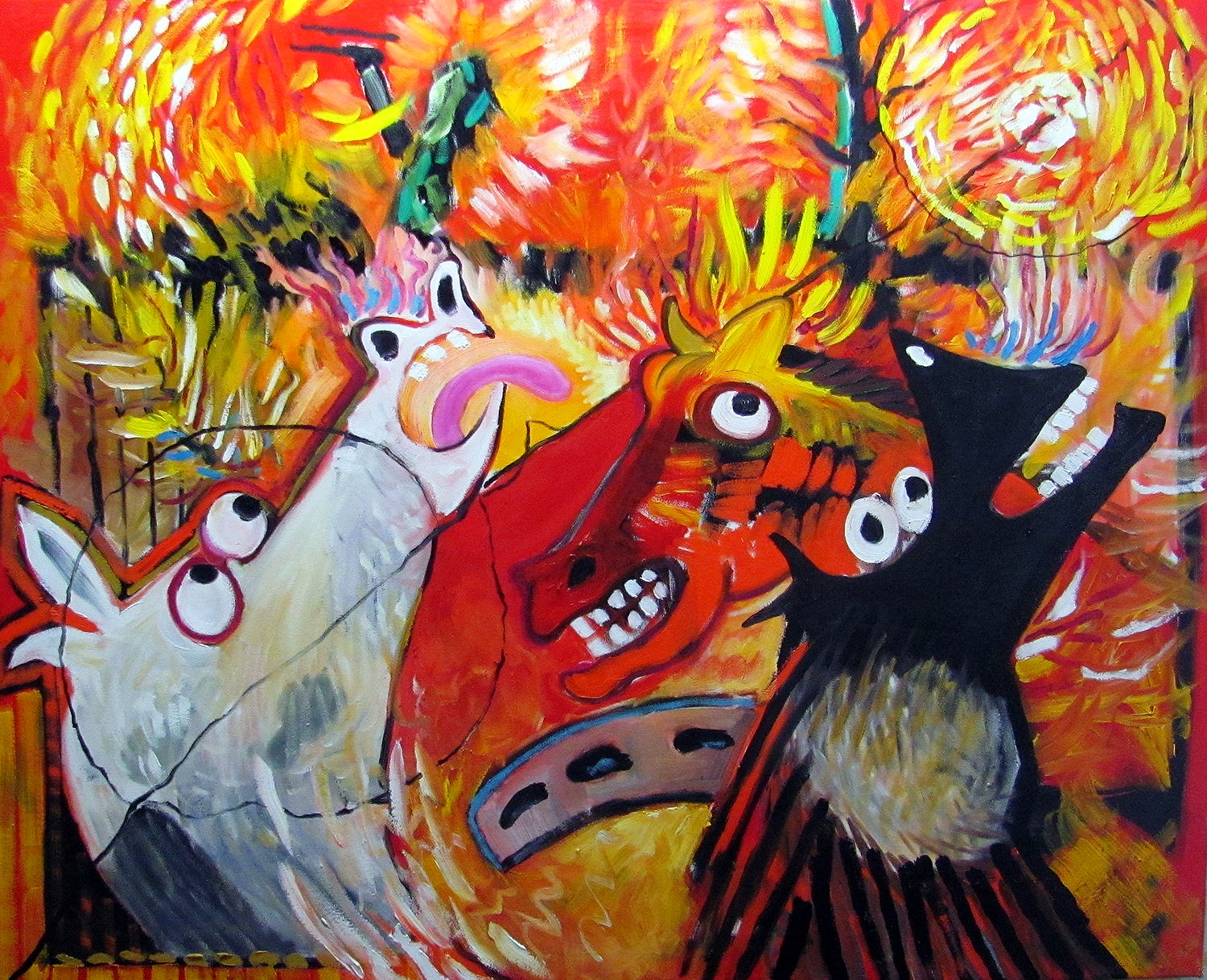   Barn Fire, Lake Worth Fl.    32x42  