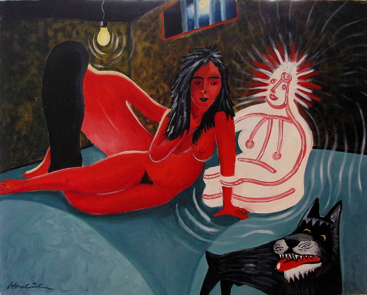   Jailed    18x24 &nbsp; &nbsp;collection L. Grayhills DDS  