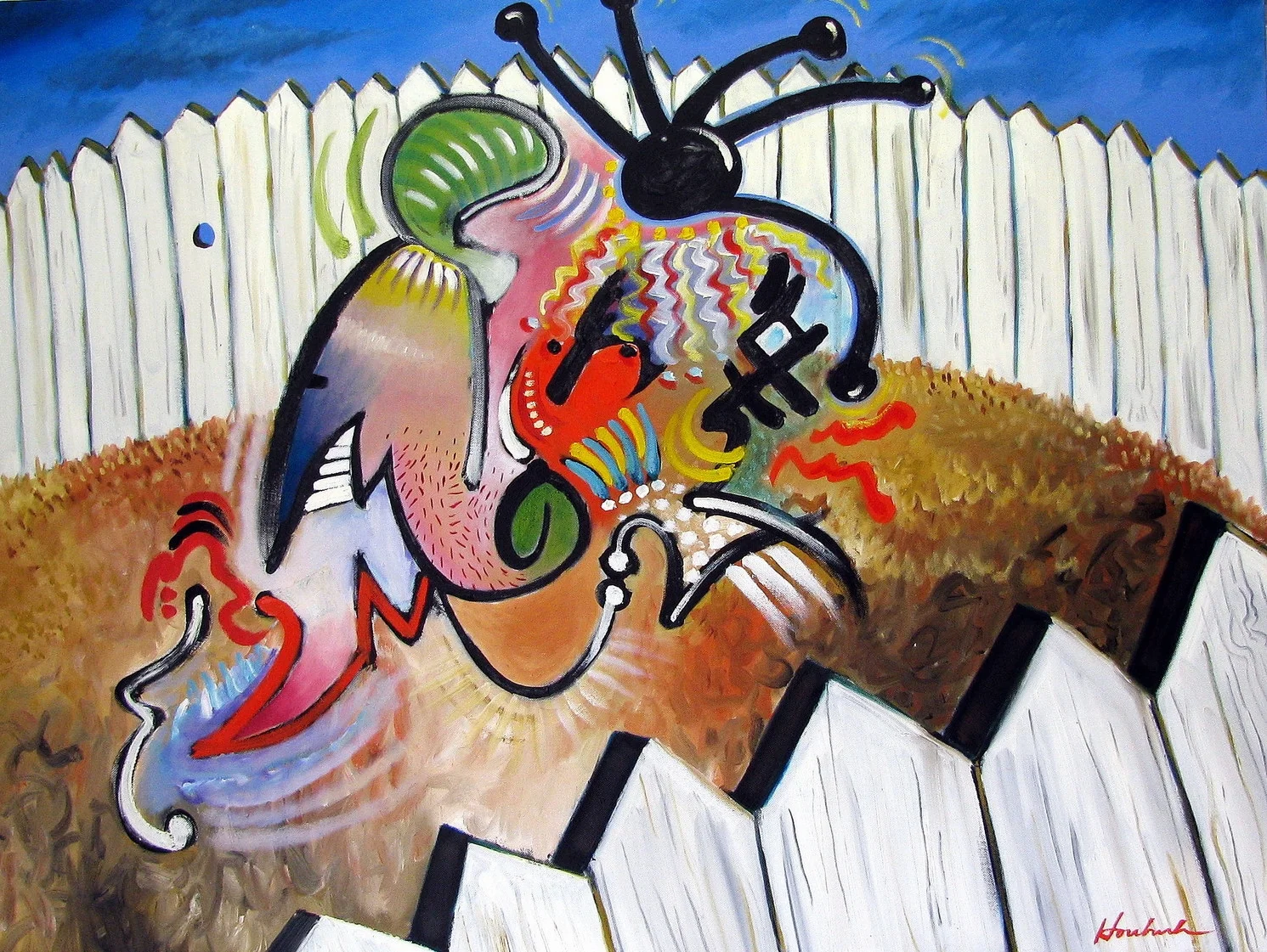   Beliefs can be like Fences that Surround You    30x40  