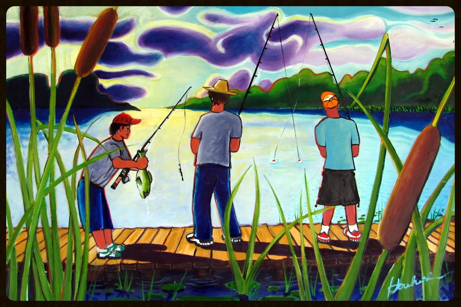   Fishermen at Holiday Park    26x38  