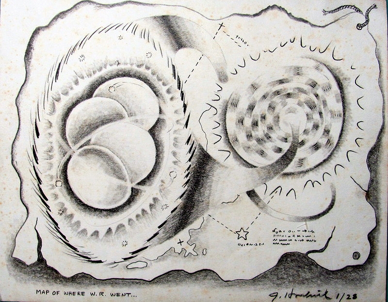   Map of where Wayne R. went  