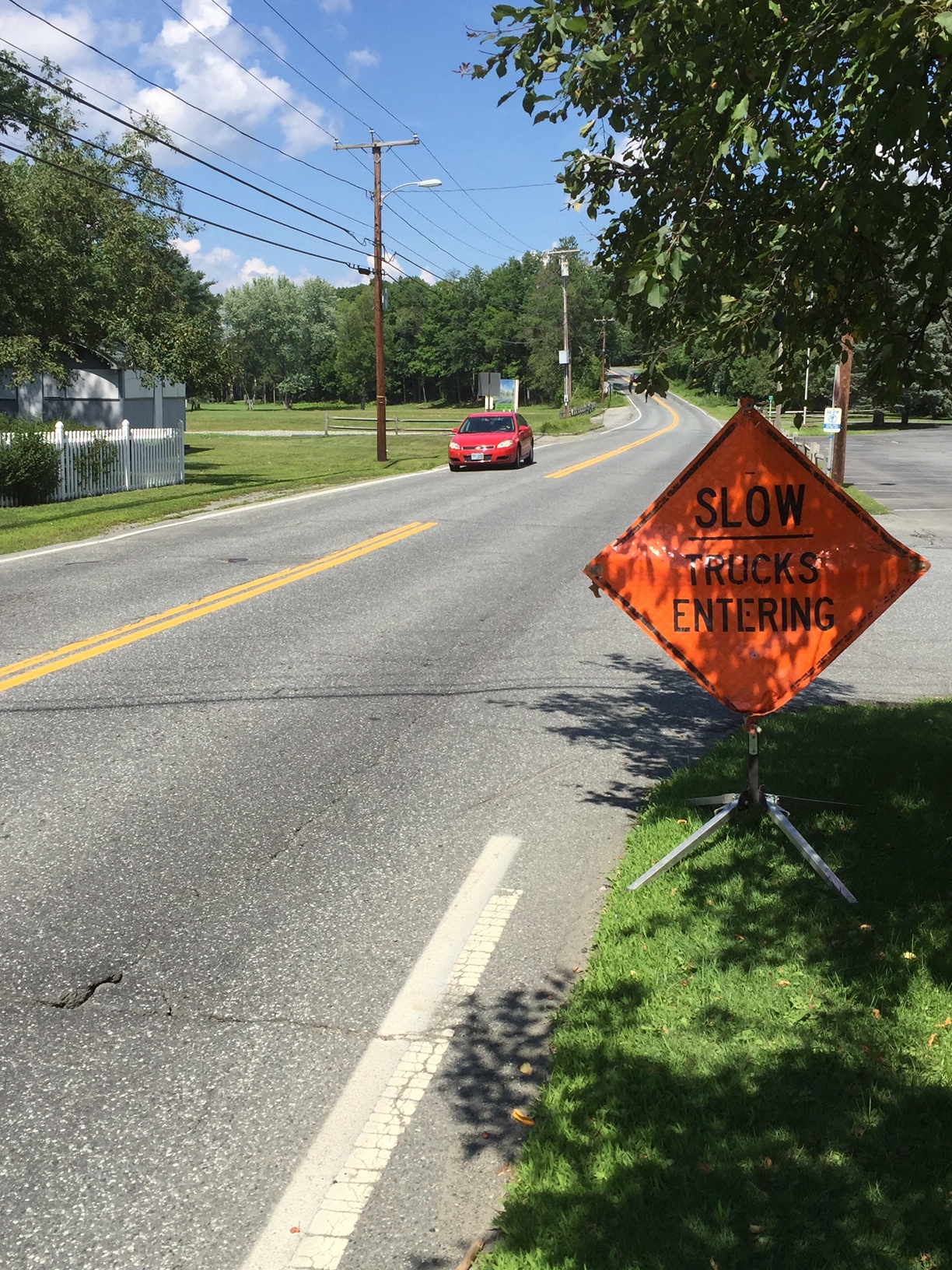 Northwoods Excavating completed the haul road entry off Route 10 to the River Park site and installed warning signs along North Main Street to alert motorist. This will reduce truck traffic on Crafts Avenue.