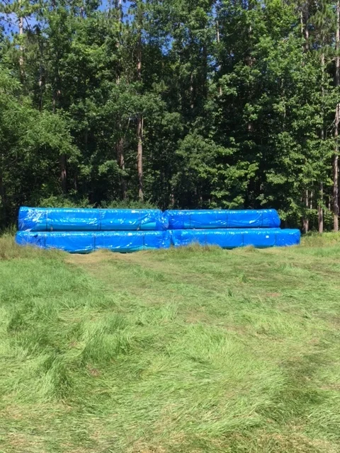 Sewer pipe, stone, gravel and sand is being stored on the River Park site to minimize the impact on Crafts Avenue.