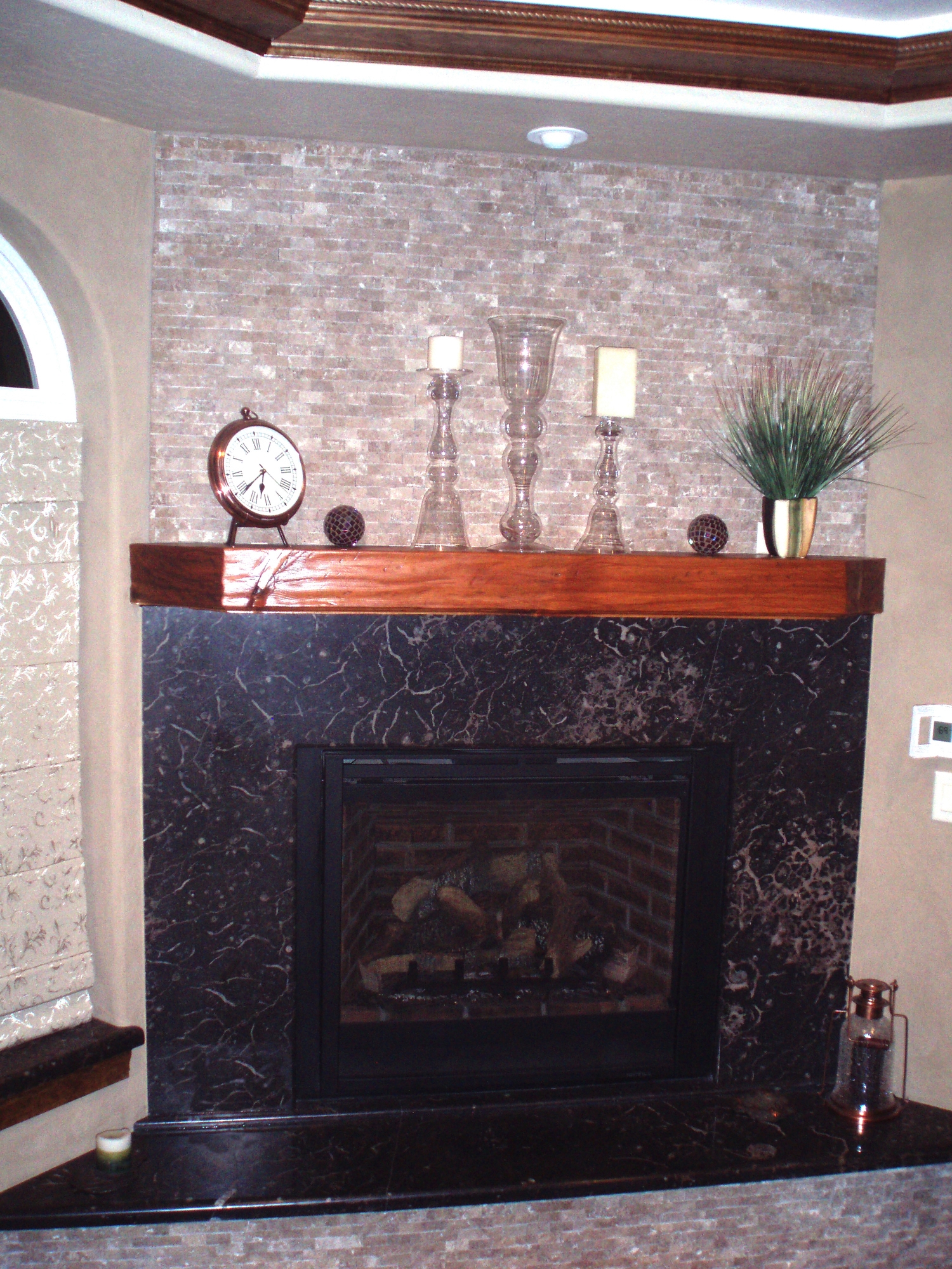 Fireplace Wrap with Hearth