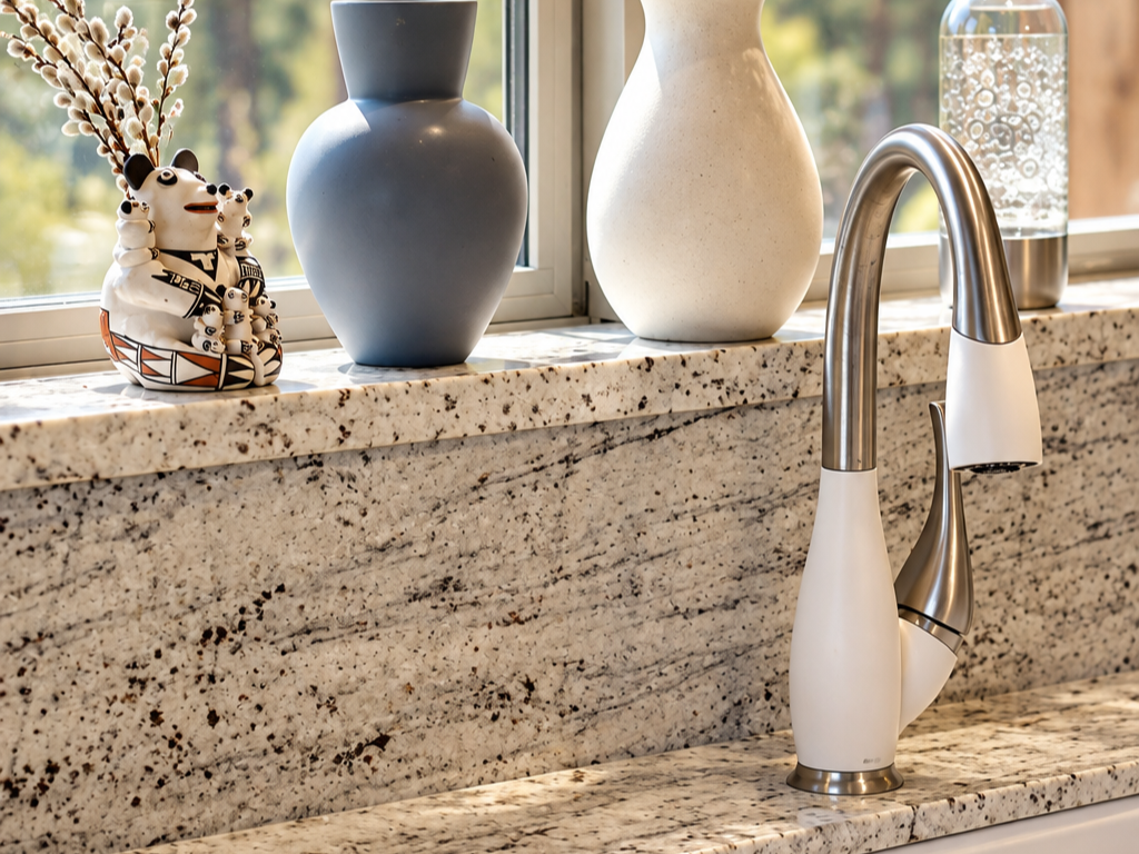 Custom Detail: Window sill with full splash below