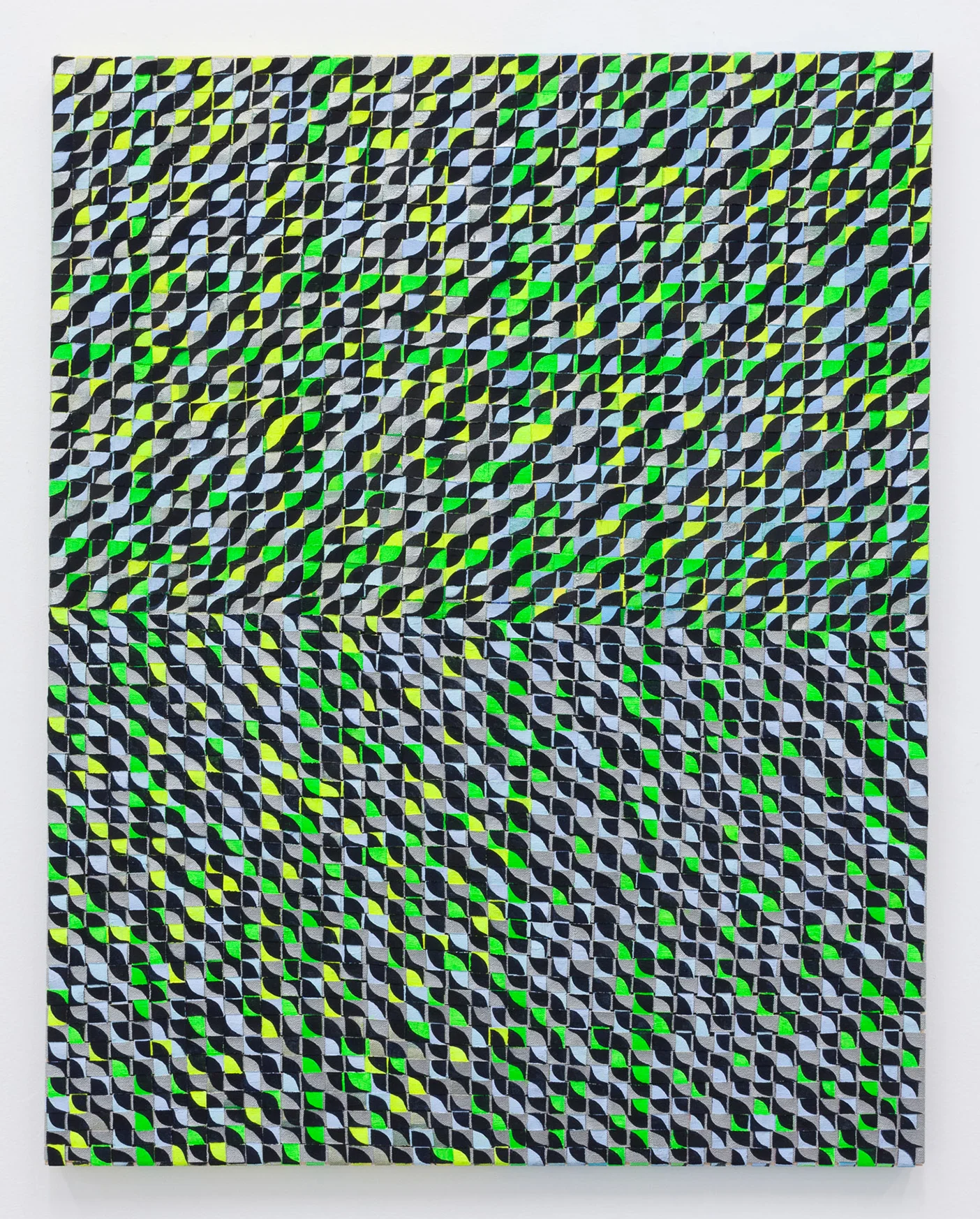The Waves , oil and acrylic on woven canvas, 29" x 23", 2017