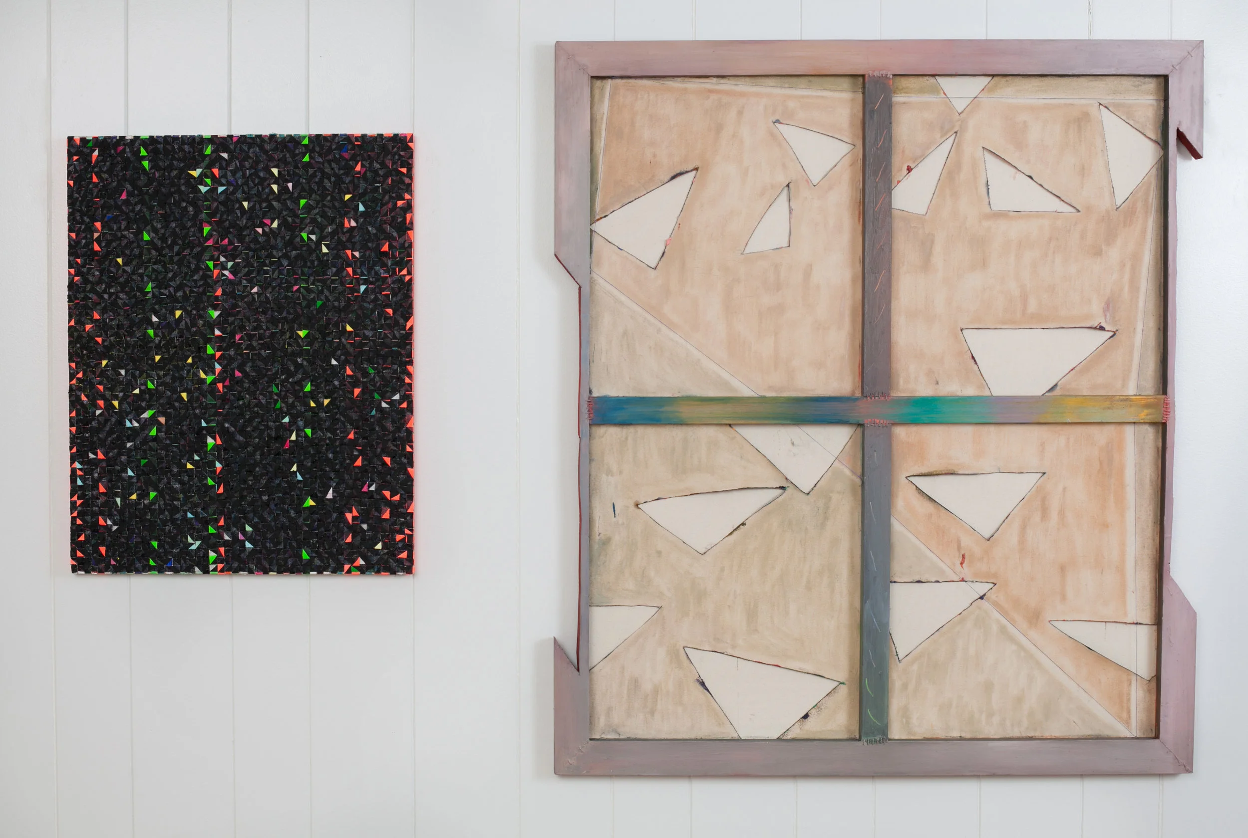 From Off to On , a two-person exhibit with Zoe Nelson at Yellow Door Gallery, Des Moines, September 9 - October 22, 2017 photo credit: Karla Conrad
