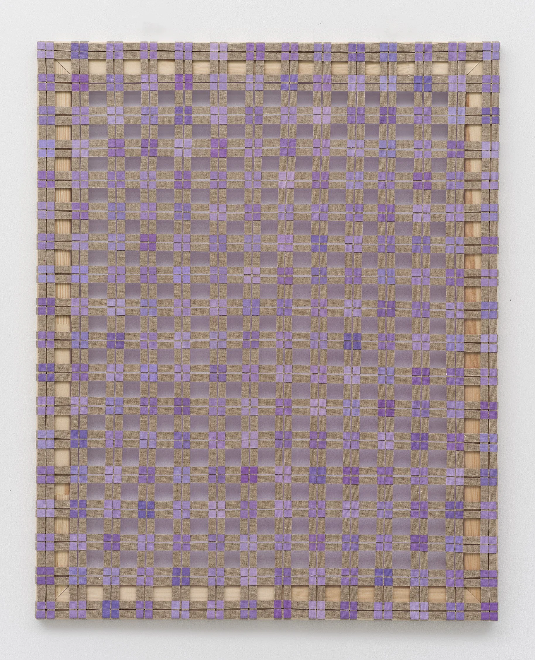 Untitled, oil and acrylic on woven linen, 75cm x 60cm, 2025. Photo by Nick Ash.