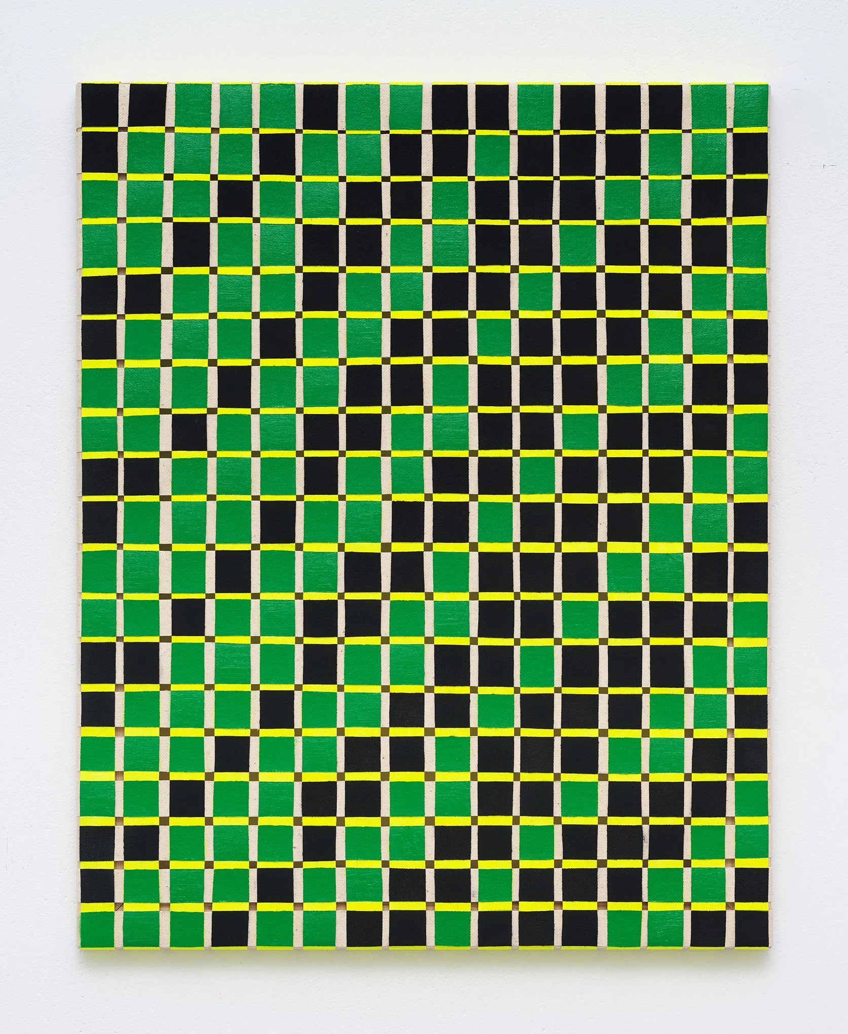 Untitled (Twill Shade), oil and acrylic on woven canvas, 50cm x 40cm, 2024. Photo by Nick Ash.