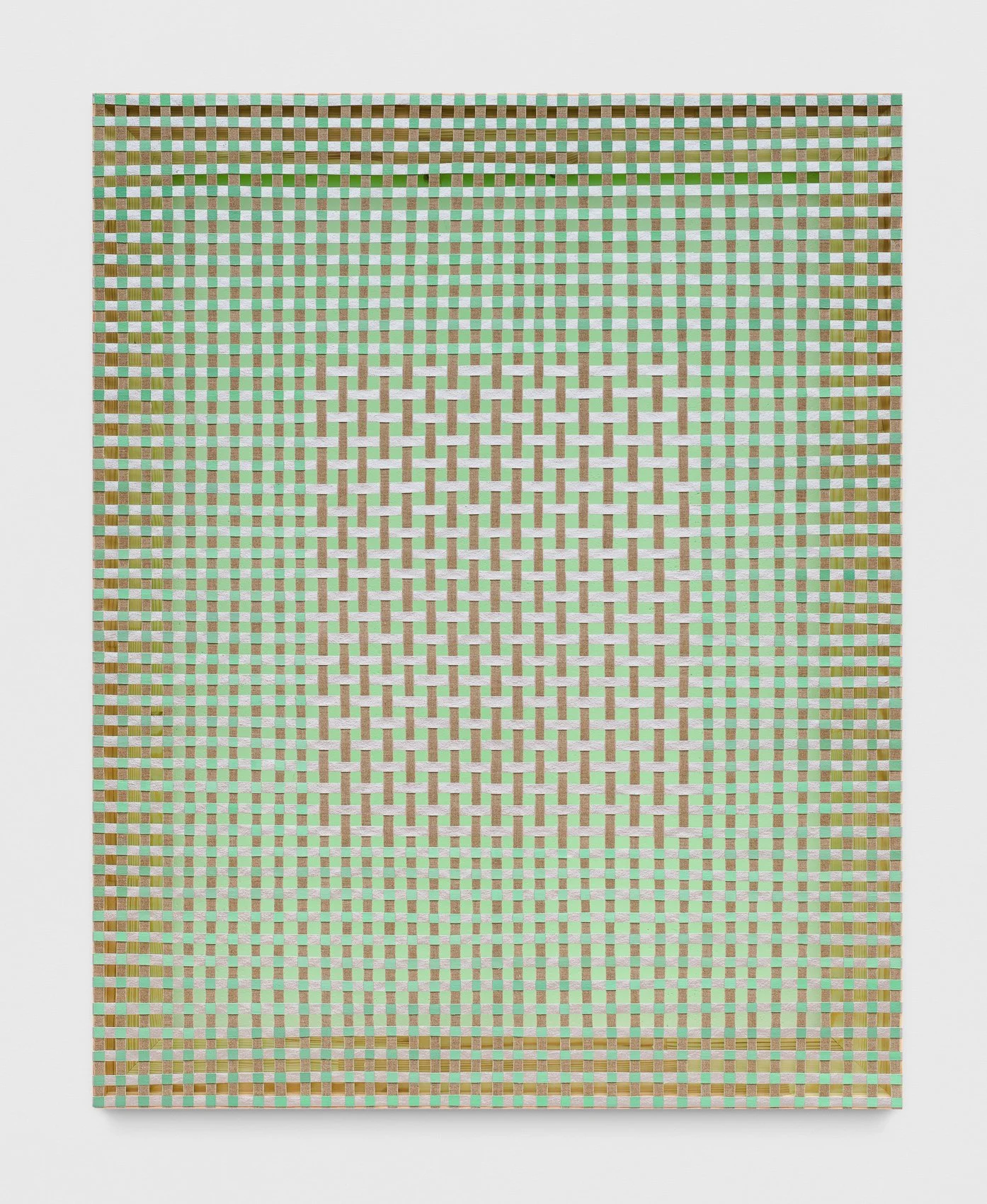 On a Clear Day, oil and acrylic on woven canvas and linen, 100cm x 80cm, 2021. Photo by Trevor Good.