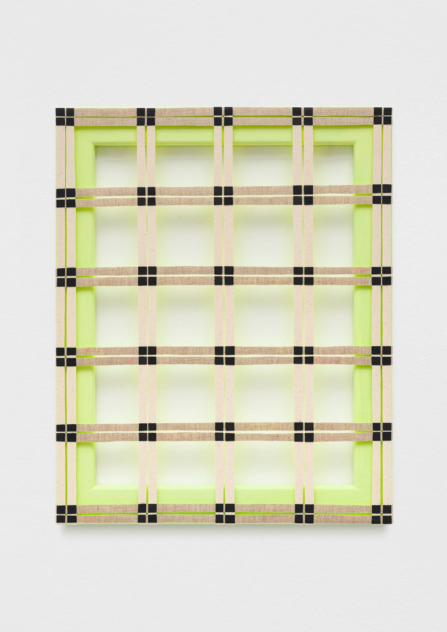 Untitled, oil and acrylic on woven canvas and linen, 50cm x 40cm, 2023. Photo by Trevor Good.