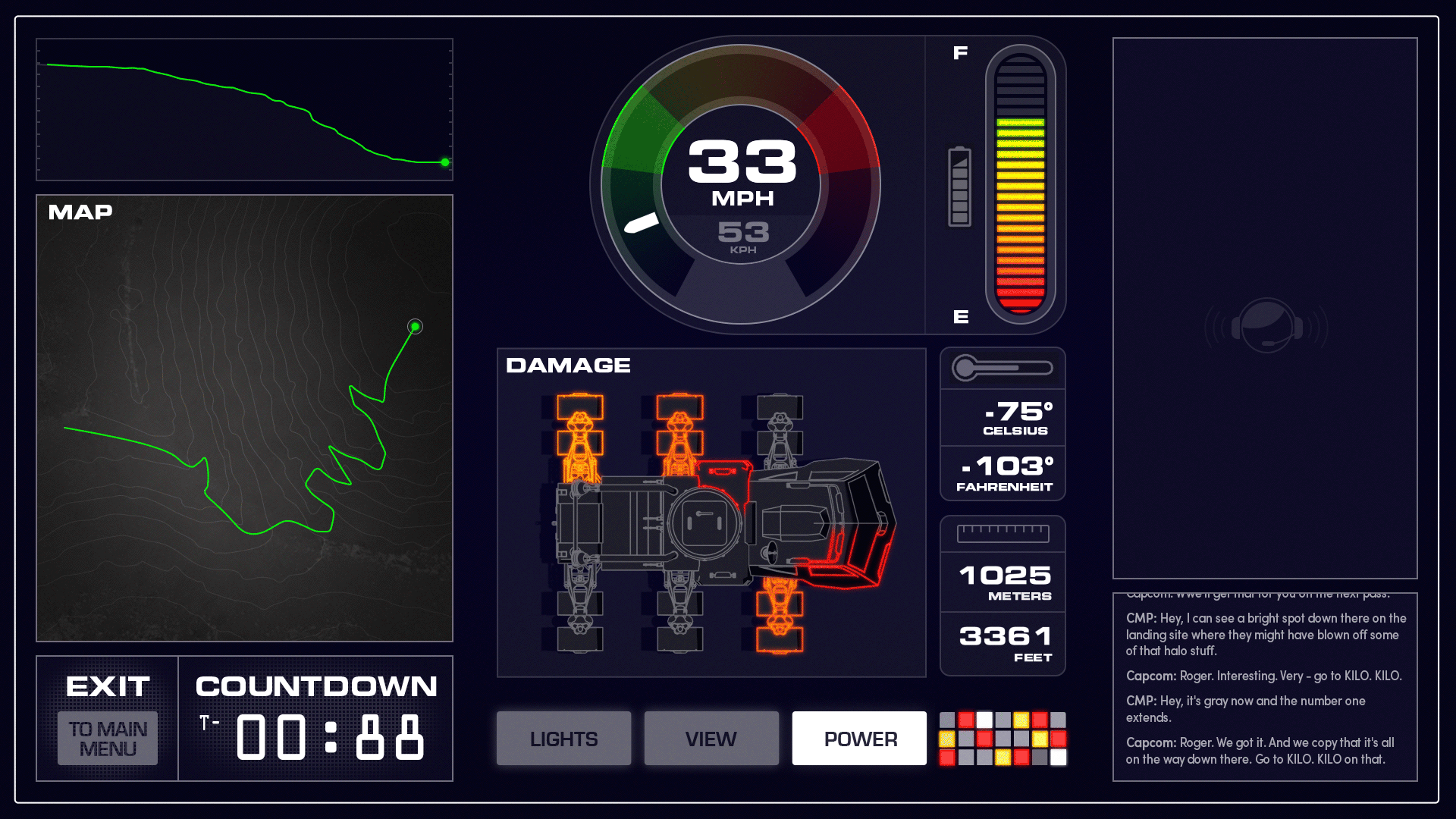 User interface design. A modernized version of the screens in 2001: A Space Odyssey.