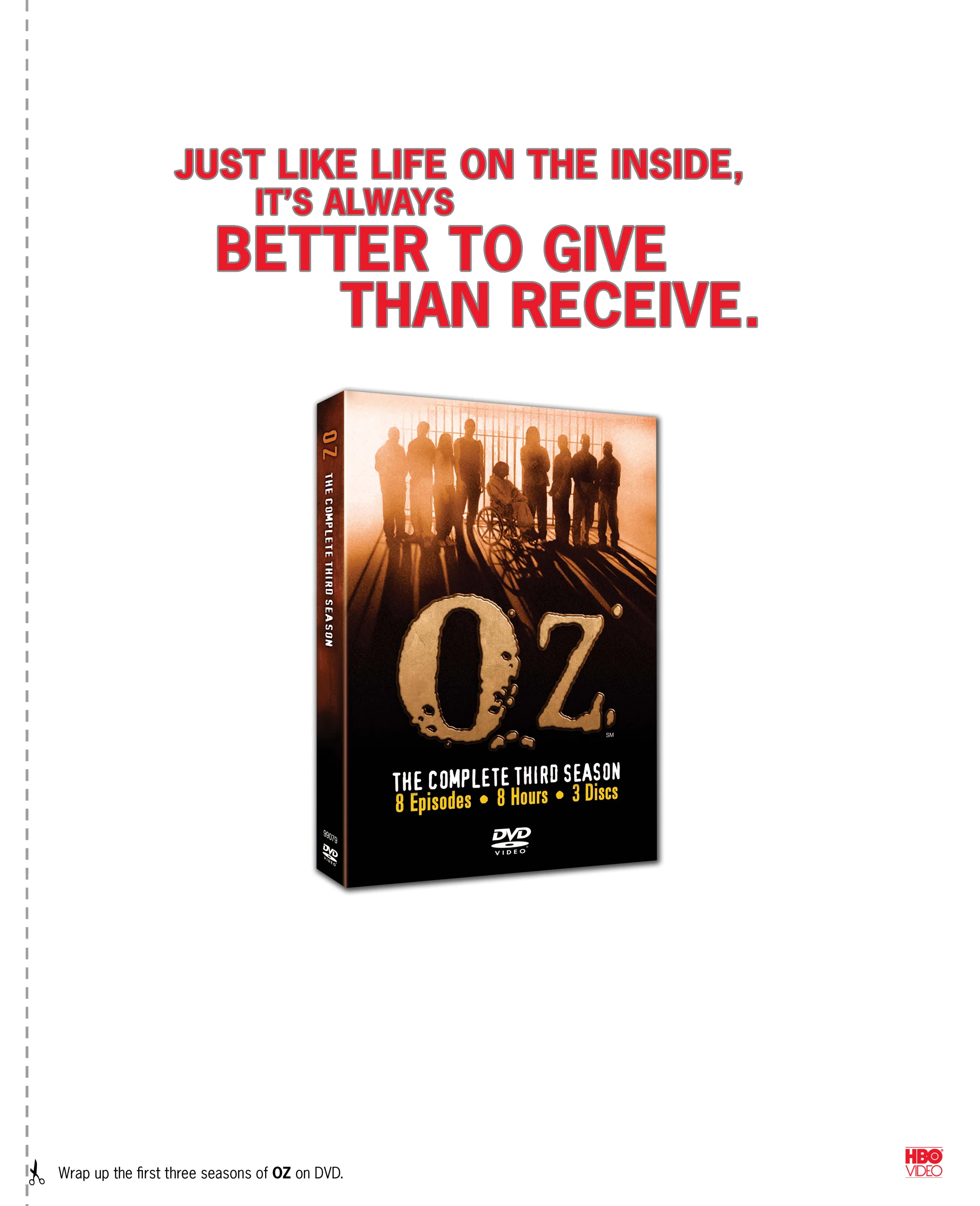 HBO Holiday Campaign: OZ-Back Page