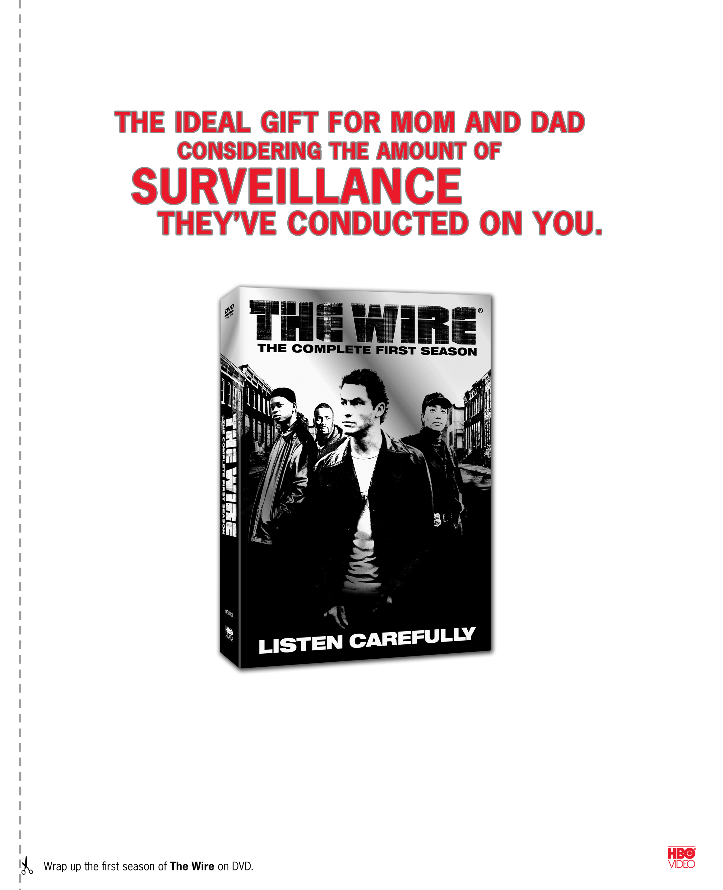HBO Holiday Campaign: The Wire-Back Page