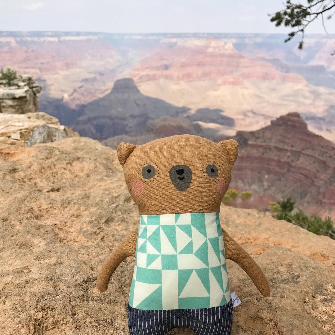 Look who stopped to admire the view at the Grand Canyon today #bonvoyagepippin
