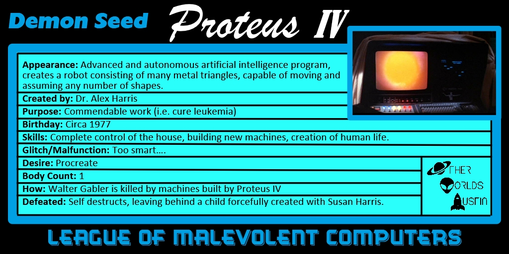 Number 8: Proteus IV from DEMON SEED (1977)