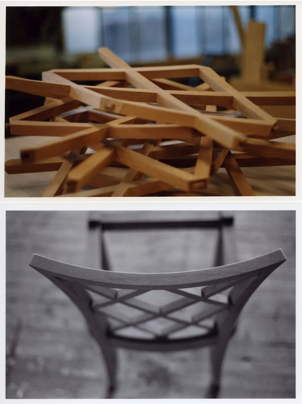 curved lattice backs