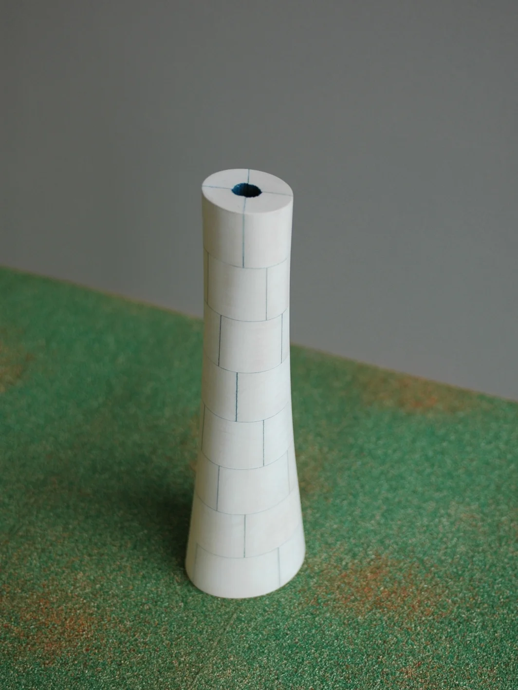 bricked arm, basswood w/blue 