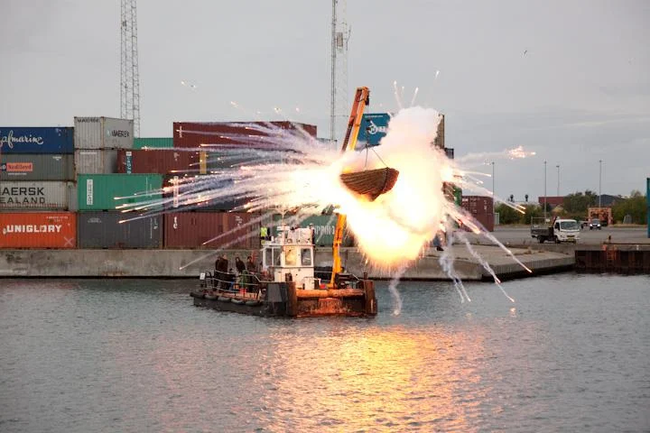 FREJA: Explosion event for Faurschou Foundation Copenhagan, Denmark, 2012