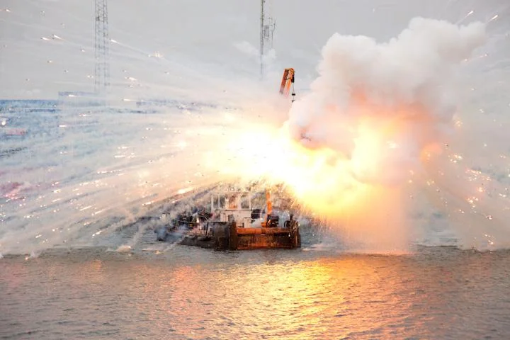 FREJA: Explosion event for Faurschou Foundation Copenhagan, Denmark, 2012