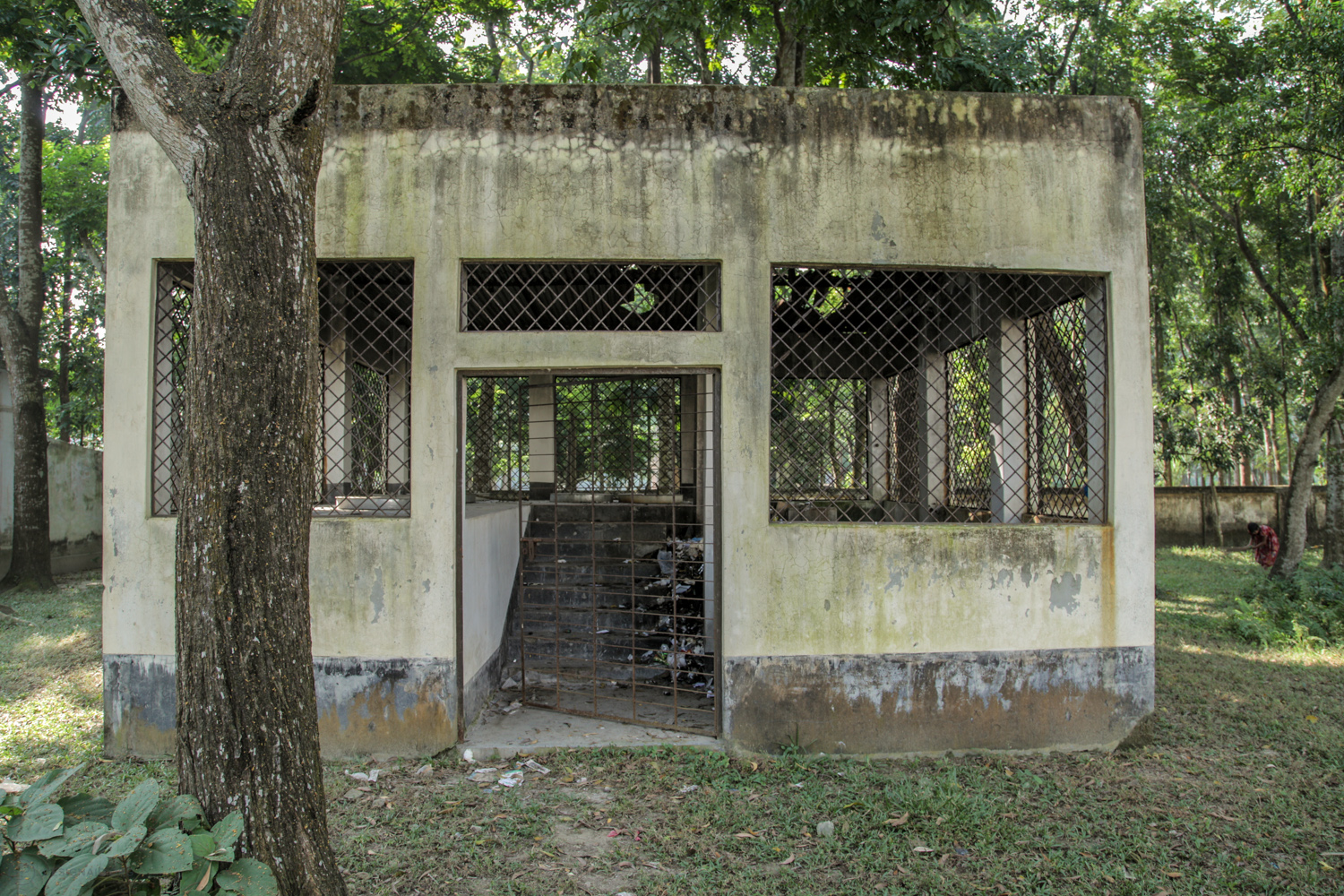 Even though the incinerator has a gate, it's never locked. Kids find fun toys in there.