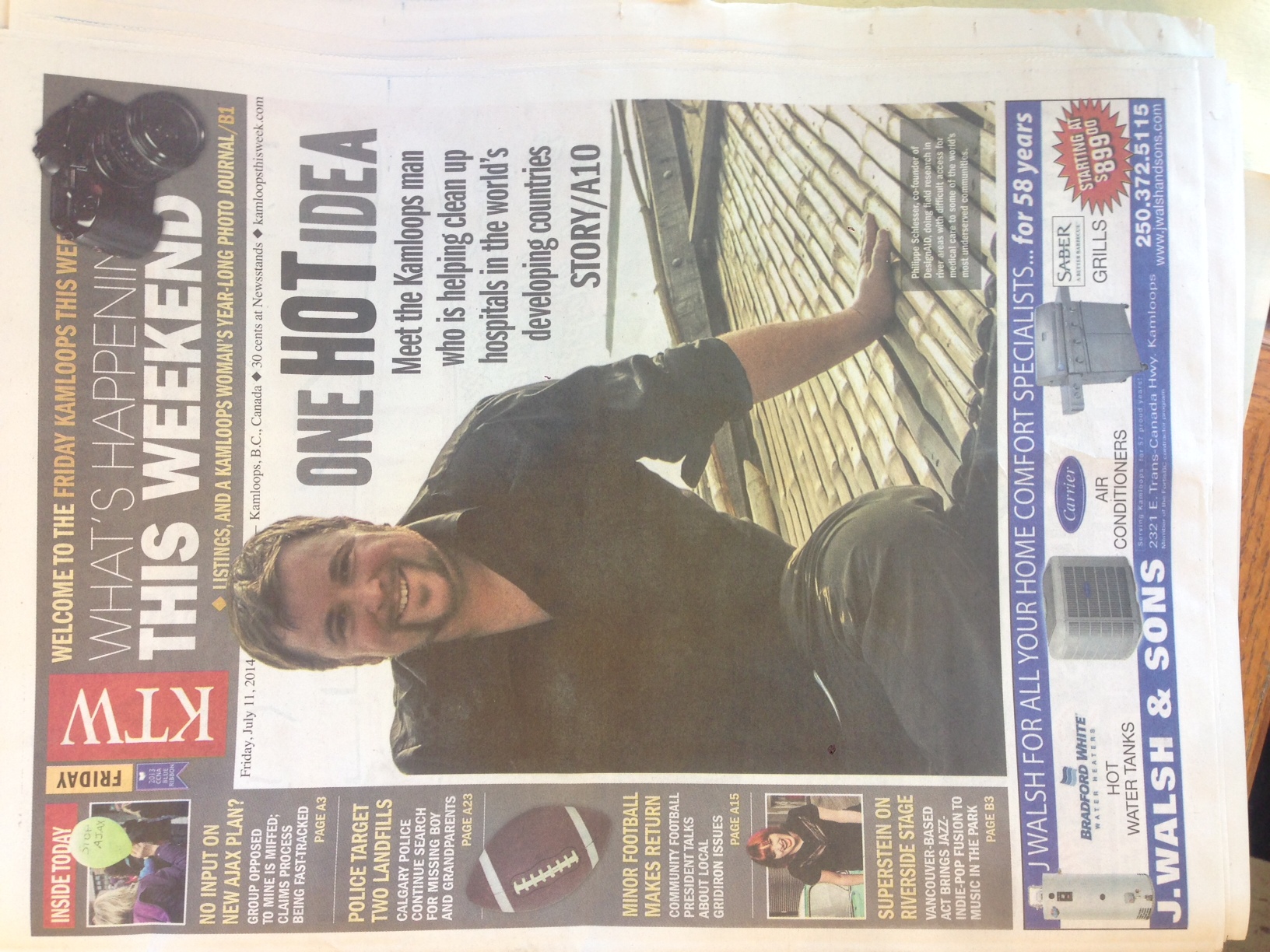 Kamloops this week covered our Incinerator Initiative story.