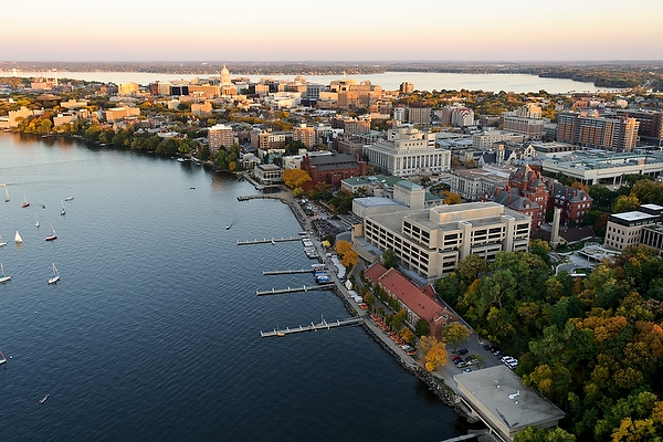 UW-Madison campus on Lake Mendota