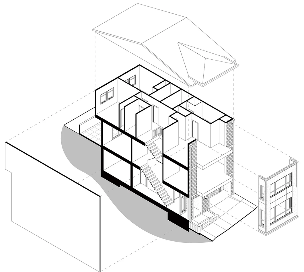 Exploded View of Type B Single Family Home