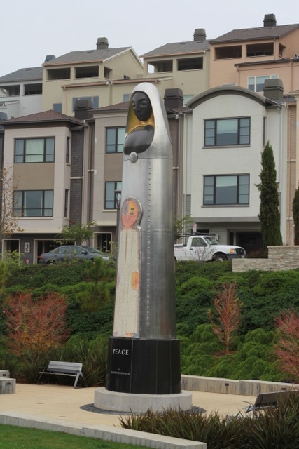 Benjamino Bufano "Peace" sculpture at new Summit 800 Park