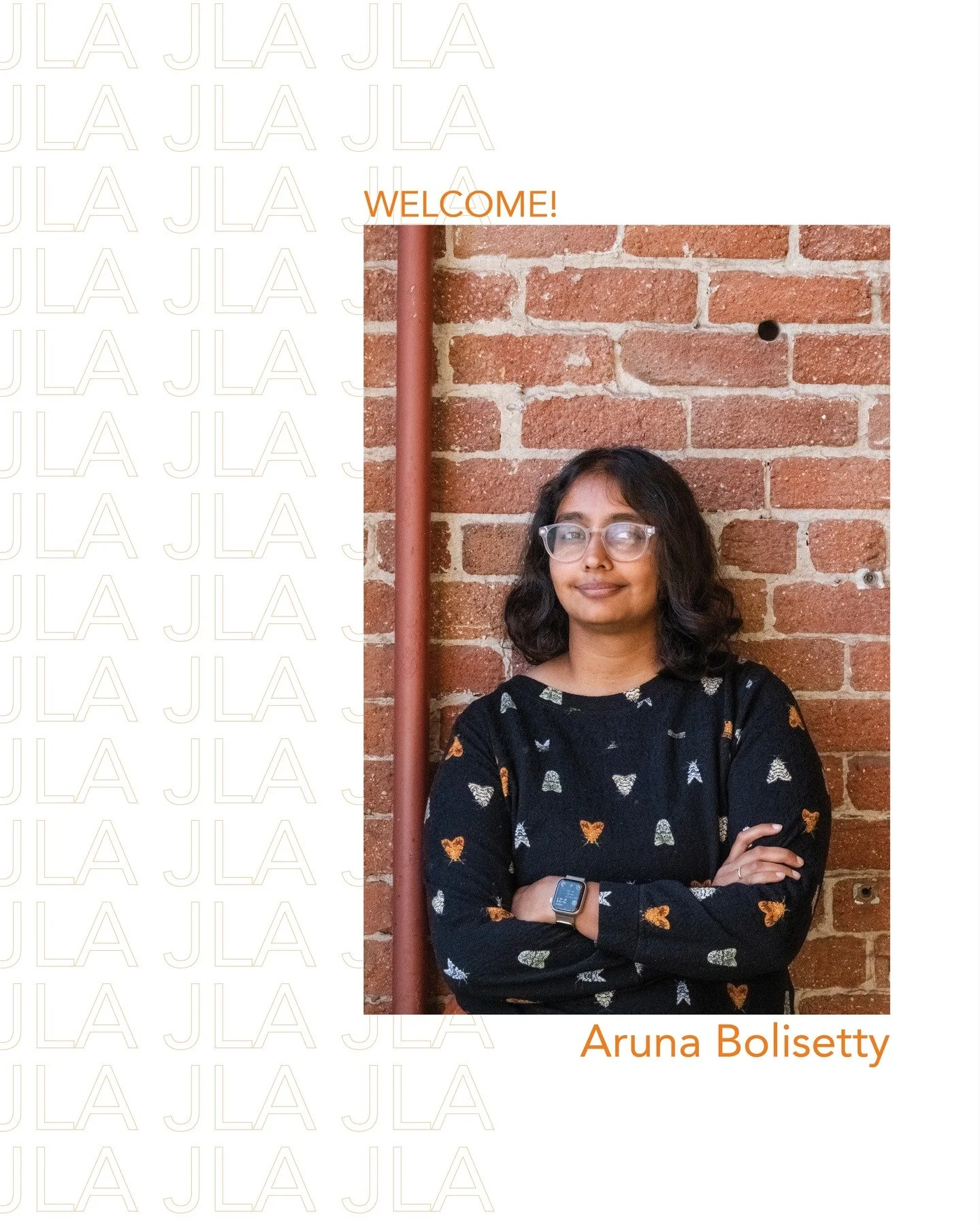 Join us in welcoming Aruna Bolisetty, the newest architect at JLA!

Her experience in affordable housing, education, and community projects, combined with her passion for sustainability and community-centered design inspires us all and will be invalu