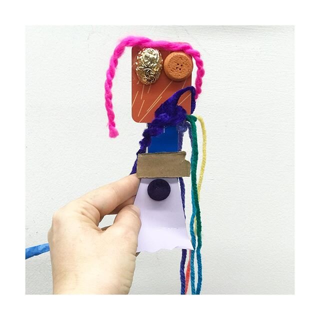 Collage puppet by Willa #collageartist